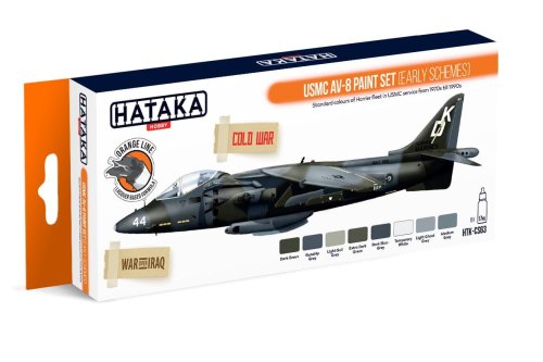 Go to product HATAKA CS63 - USMC AV-8 early schemes paint set