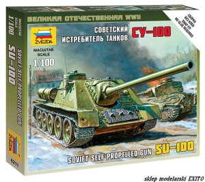 ZVEZDA 6211 - 1:100 Soviet Self-Propelled Gun SU-100