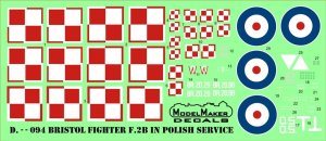 MODELMAKER D48094 - 1:48 Bristol Fighter F.2B in Polish service