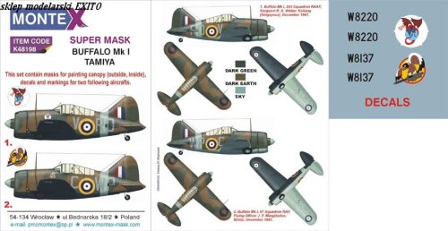 Go to product MONTEX K48198 - 1:48 Brewster Buffalo Mk.I