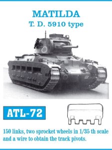Friulmodel ATL-072 - 1:35 Matilda T. D. 5910 type metal tracks