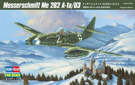 Go to product HOBBY BOSS 80371 - 1:48 Me 262 A-1a/U3