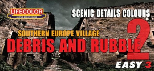 Go to product LIFECOLOR MS08 - Debris and Rubble 2 - Southern Europe Village Scenic Details Colours