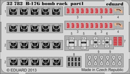 Go to product EDUARD 32782 - 1:32 B-17G bomb rack