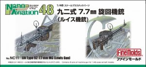 FINE MOLDS NC11 - 1:48 Type 92 7.7mm Machine Gun (Lewis Gun)