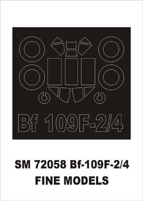 Go to product MONTEX SM72058 - 1:72 Messerschmitt Bf-109 F-2/4