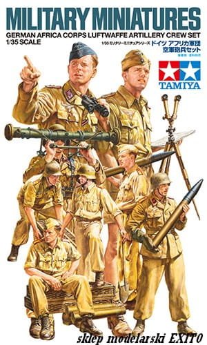 Go to product TAMIYA 35343 - 1:35 German Africa Corps Luftwaffe Artillery Crew Set