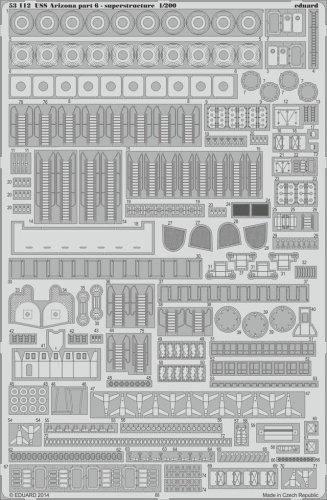 Go to product EDUARD 53112 - 1:200 USS Arizona part 6 - superstructure