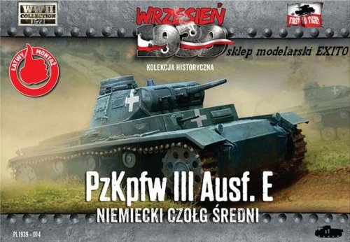 Go to product FIRST TO FIGHT 014 -  September 1939 - 1:72 Pz.Kpfw.III Ausf.E