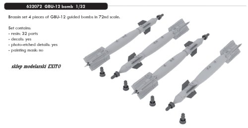 Go to product EDUARD 632072 - 1:32 GBU-12 bomb