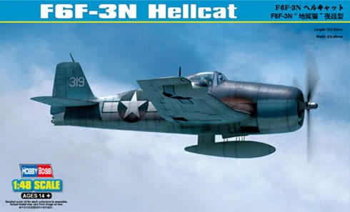 Go to product HOBBY BOSS 80340 - 1:48 F6F-3N Hellcat