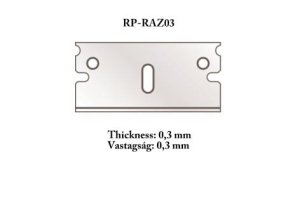 RP TOOLZ RPRAZ03 - Set of 0.3mm blades for RPCUTR (profile cutting table), 5 blades per set.