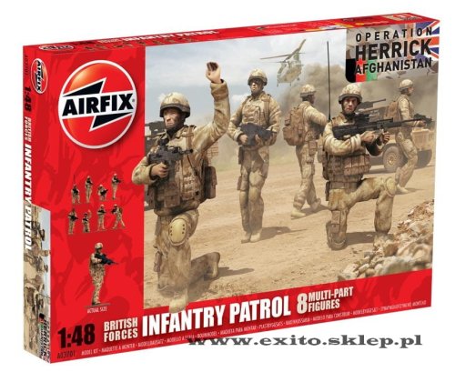 Go to product AIRFIX 03701 - 1:48 British Forces Infantry Patrol - Afghanistan