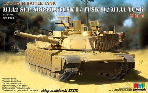 Go to product RYE FIELD MODEL 5004 - 1:35 M1A2 SEP Abrams TUSK I / II / M1A1
