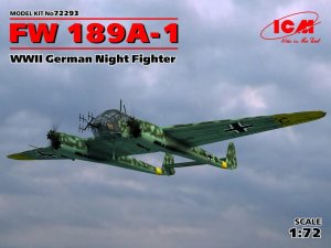 ICM 72293 - 1:72 Focke Wulf FW 189A-1 WWII German Night Fighter
