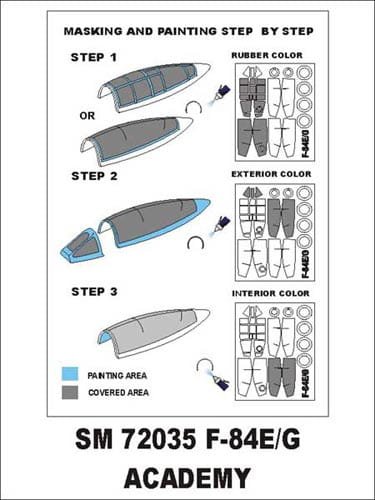 Go to product MONTEX SM72035 - 1:72 F-84 E/G