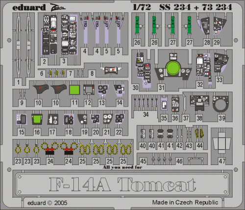Go to product EDUARD 73234 - 1:72 F-14A