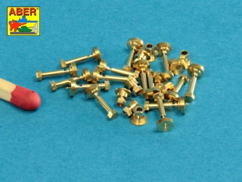 Go to product ABER 16110 - 1:16 Turned Imitation of Hexagonal bolts 1,6 x  4,0 mm x 15 pcs + nuts 1,6mm x 10 pcs