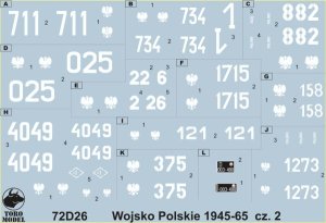 TORO MODEL 72D26 - 1:72 Polish Shermans in Italy 2nd Polish Corps, 1945 vol.2