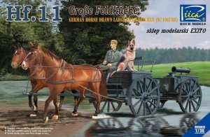 RIICH MODELS 35013 - 1:35 German Hf.11 Large Field Kitchen Horse Drawn w/ Figure