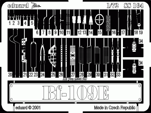 Go to product EDUARD SS164 - 1:72 Bf 109E