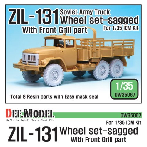 Go to product DEF MODEL DW35067 - 1:35 ZIL-131 Truck Sagged Wheel set
