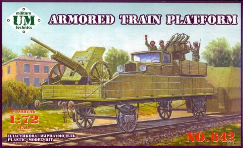 Go to product UNIMODELS UM-MT 642 - 1:72 Armored Train Platform