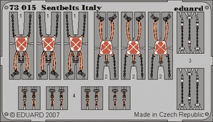 Go to product EDUARD 73015 - 1:72 Seatbelts Italy WWII