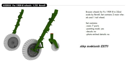 Go to product EDUARD 632055 - 1:32 Fw 190F-8 wheels
