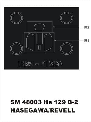 Go to product MONTEX SM48003 - 1:48 Henschel Hs-129 B2