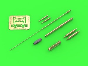MASTER AM-35-002 - 1:35 AH-64 Apache M230 30mm gun barrel, Pitot tubes and antenna