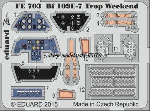 EDUARD FE703 - 1:48 Bf 109E-7 Trop  Weekend