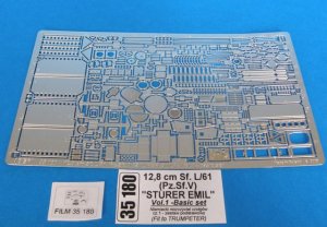 ABER 35180 - 1:35 12,8cm Sf.L/61 (Pz.Sf.V) Sturer Emil, vol.1 Basic set