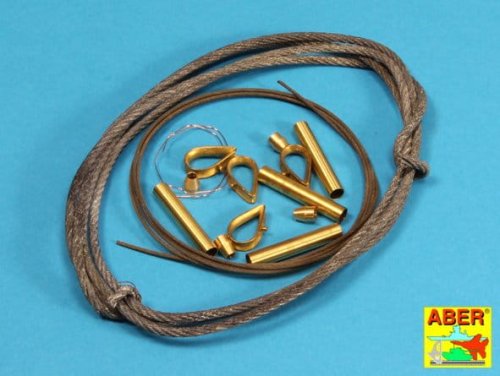 Go to product ABER 16030 - 1:16 Tow cables & Track cable w/ brackets for Tiger I, King Tiger, Panther.
