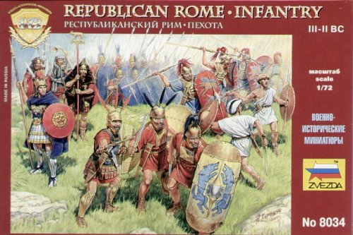 Go to product ZVEZDA 8034 - 1:72 Republic Rome Infantry
