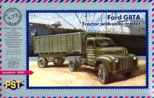 PST 72065 - 1:72 Ford G8TA Tractor with semi-trailer