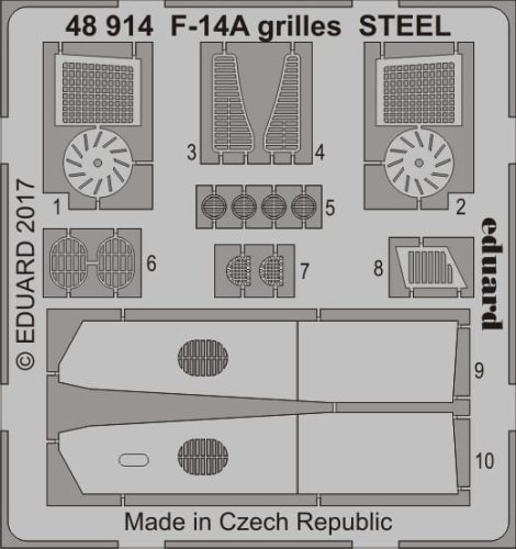 Go to product EDUARD 48914 - 1:48 F-14A grilles - Steel
