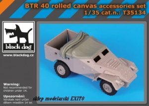 BLACK DOG T35134 - 1:35 BTR 40 rolled canvas accessories set