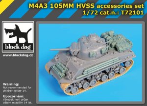 BLACK DOG T72101 - 1:72 M4A3 105MM HVSS accessories set