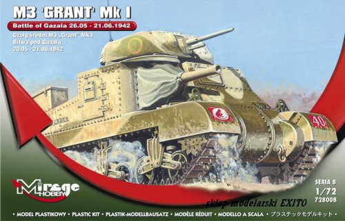 Go to product MIRAGE 728008 - 1:72 M3 Grant Mk.I - Battle of Gazala 1942
