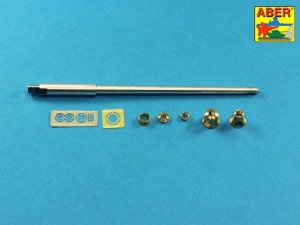 Aber 35L-215 - 1:35 88mm metal gun barrel for Tiger II Porsche turret late production