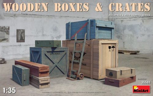 Go to product MINIART 35581 - 1:35  Wooden boxes & crates