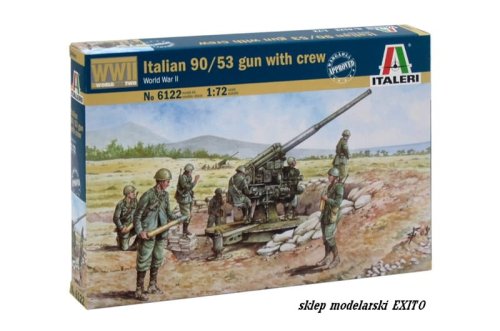 Go to product ITALERI 6122 - 1:72 Italian 90/53 Gun with servants