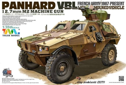 Go to product TIGER MODEL 4619 - 1:35 VBL 12.7mm M2 Machine Gun Light Armored Vehicle
