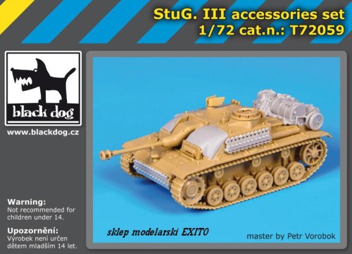 Go to product BLACK DOG T72059 - 1:72 StuG III accessories set