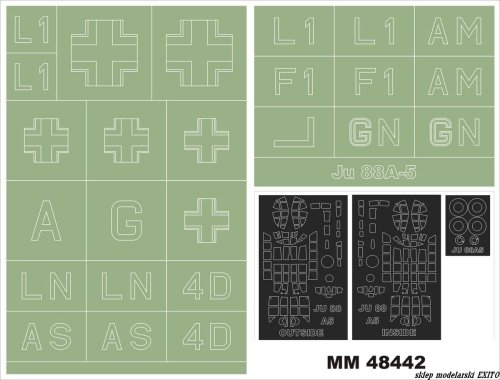 Go to product MONTEX MM48442 - 1:48 Junkers Ju-88A-5