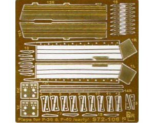 PART S72106 - 1:72 P-36/40 early flaps