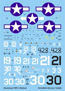 TECHMOD 72002 - 1:72 F6F-3 Hellcat