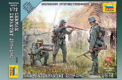 Go to product ZVEZDA 6105 - 1:72 German Infantry 1939-1942