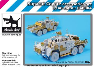 BLACK DOG E48004 - 1:48 Supacat Coyote accessories set